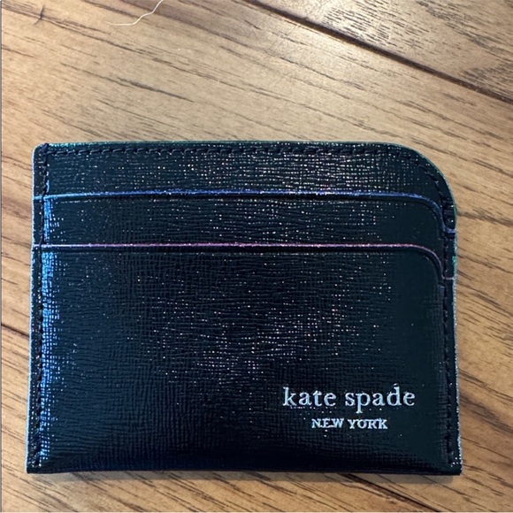 kate spade Handbags - Kate Spade Shimmering Black Card Holder